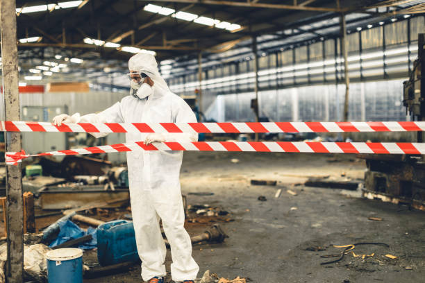 Professional Hoarding Cleanup technician working in Lewiston, NE